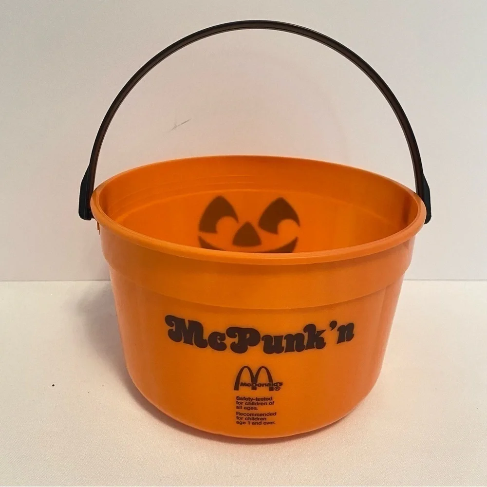 McDonald's McPunk'n/ Ghost Pails (1986) & Vinyl Witch Bag (1990) Trick or Treat